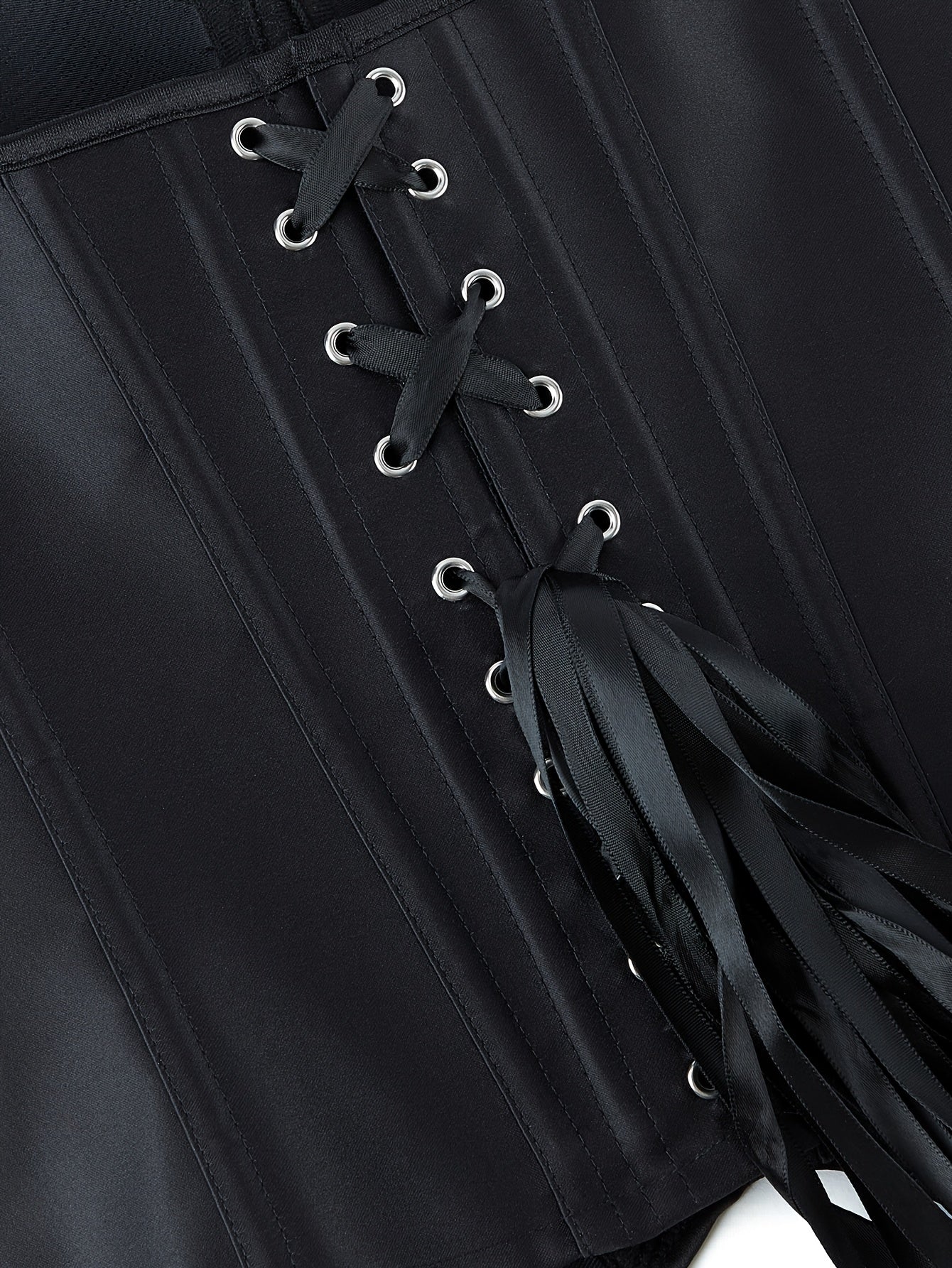 PRETASIE Elegant Striped Corset Top Strapless Bustier with Built-in Bra Cups Shapewear Polyester and Elastane Hand Washable