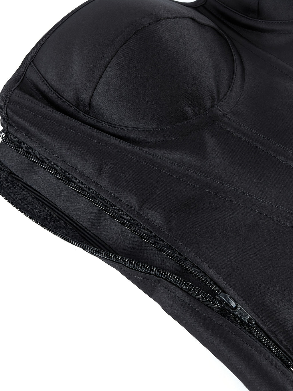 PRETASIE Elegant Striped Corset Top Strapless Bustier with Built-in Bra Cups Shapewear Polyester and Elastane Hand Washable