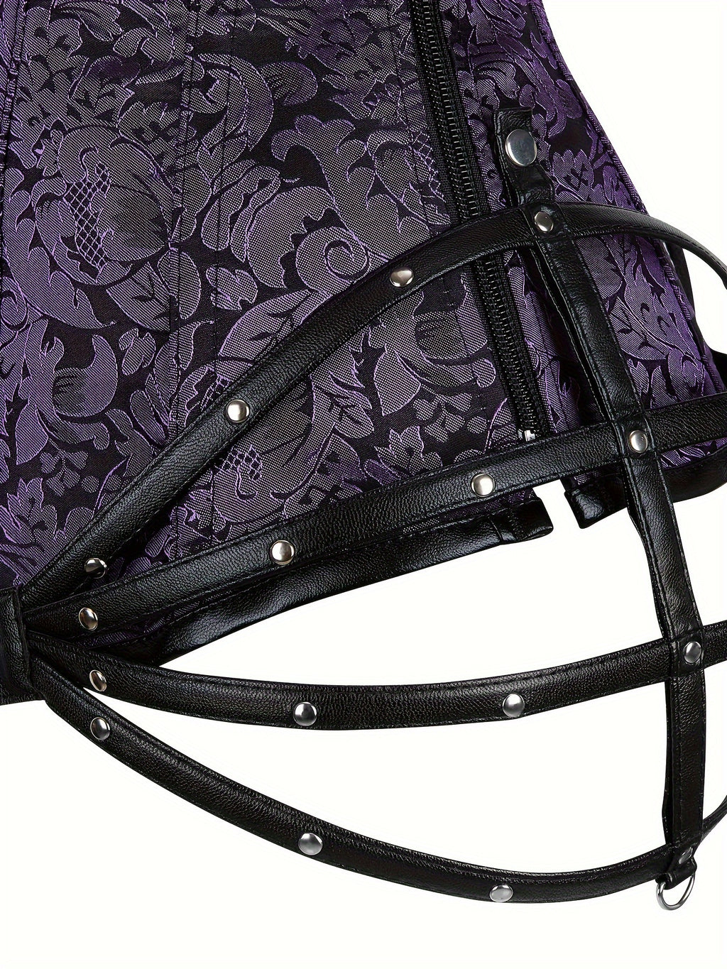 PRETASIE Gothic Strapless Neck Corset with 11 Steel Bones And Side Zipper a Fitted Court Shapewear for Halloween Punk Style