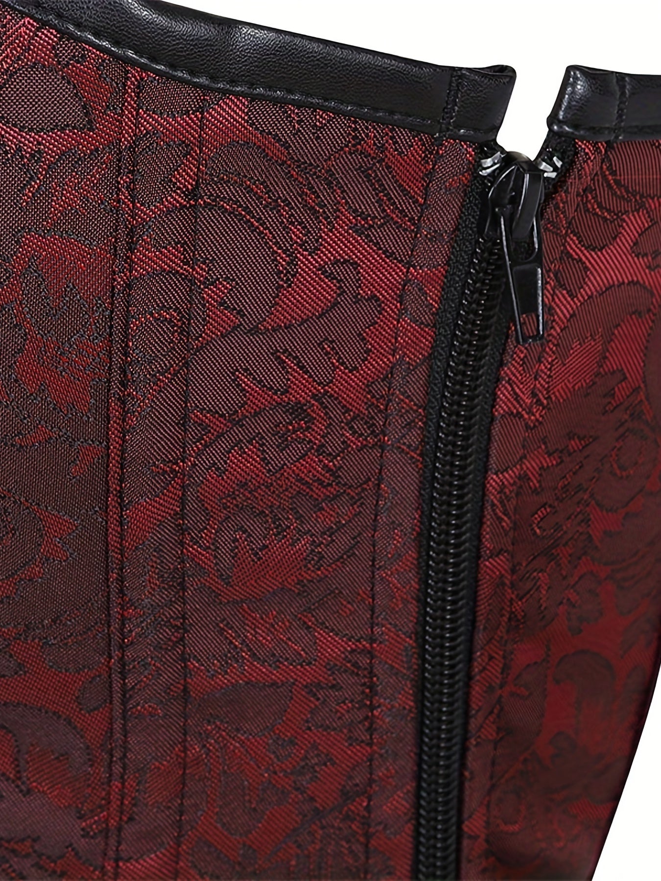 PRETASIE Gothic Strapless Neck Corset with 11 Steel Bones And Side Zipper a Fitted Court Shapewear for Halloween Punk Style