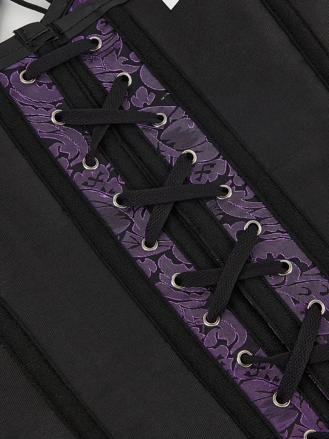 PRETASIE Gothic Strapless Neck Corset with 11 Steel Bones And Side Zipper a Fitted Court Shapewear for Halloween Punk Style