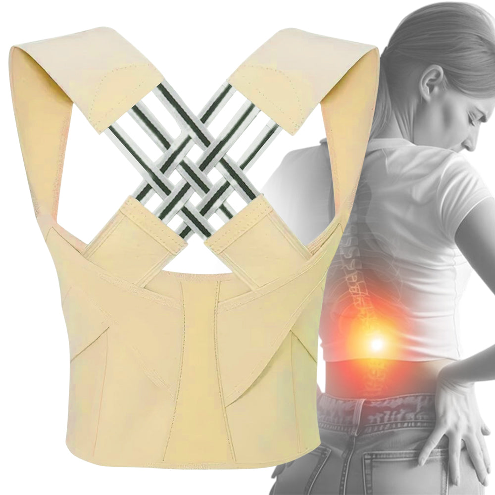 PRETASIE Adjustable Posture Corrector Back Brace Shoulder Straightener with Shoulder Support for Back Pain Relief for Men and Women Belts