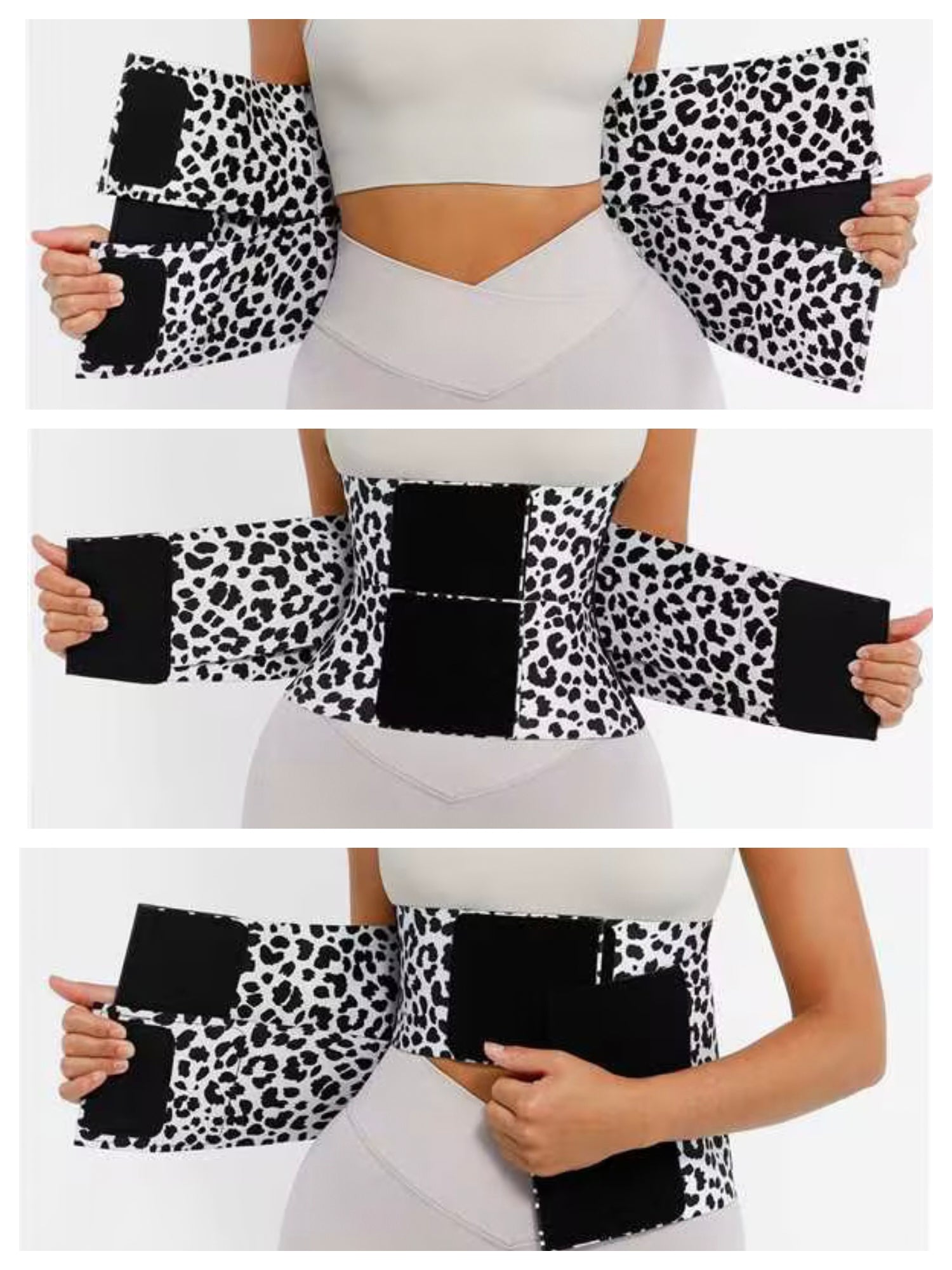 PRETASIE Triple Wrap Tummy Control Waist Trainer Belt