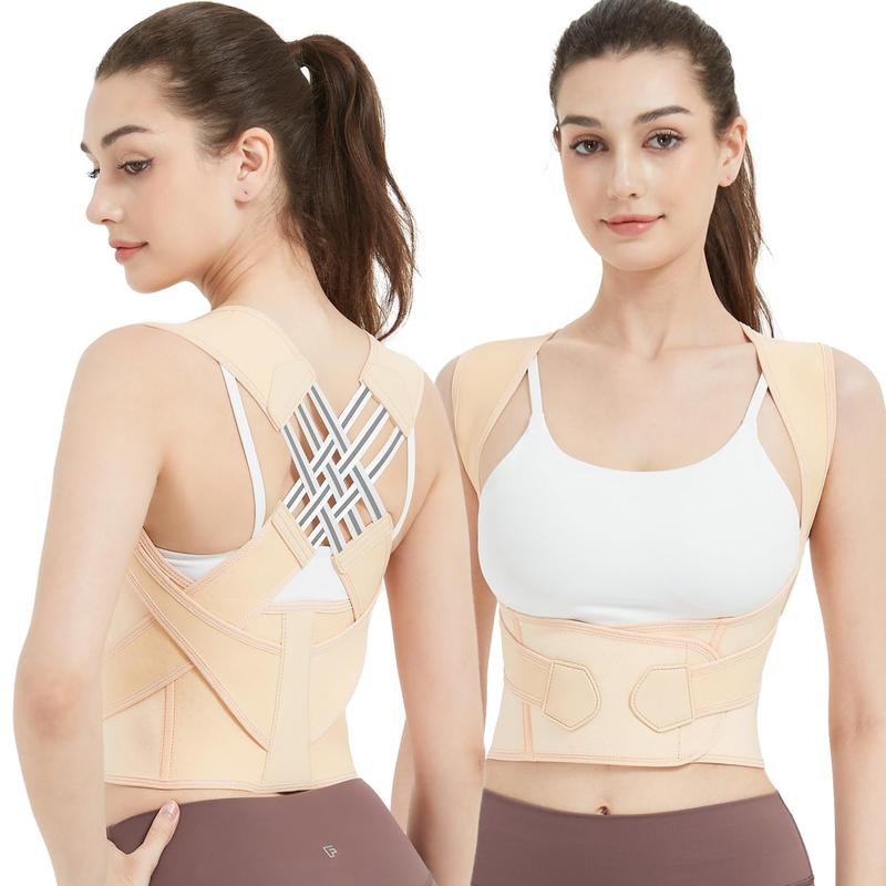 PRETASIE Adjustable Posture Corrector Back Brace Shoulder Straightener with Shoulder Support for Back Pain Relief for Men and Women Belts