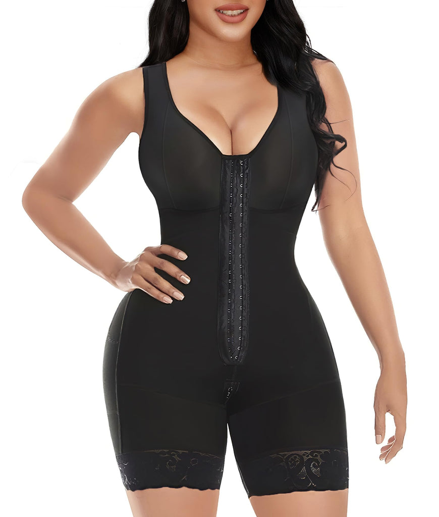 PRETASIE Fajas Colombianas Shapewear for Women Tummy Control Post Surgery Full Body Shaper Butt Lifter with Zipper Crotch